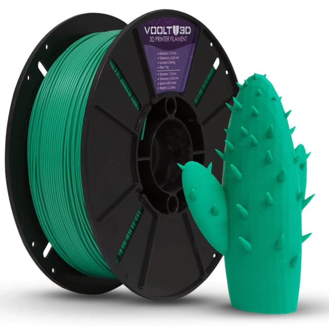 Filamento Verde Pla Velvet Premium Impressão Voolt 3d