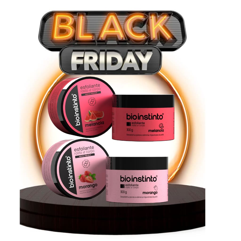 KIT 2 Esfoliantes Corporais 300g –  🍓🍉 Pele Macia e Cheirosa