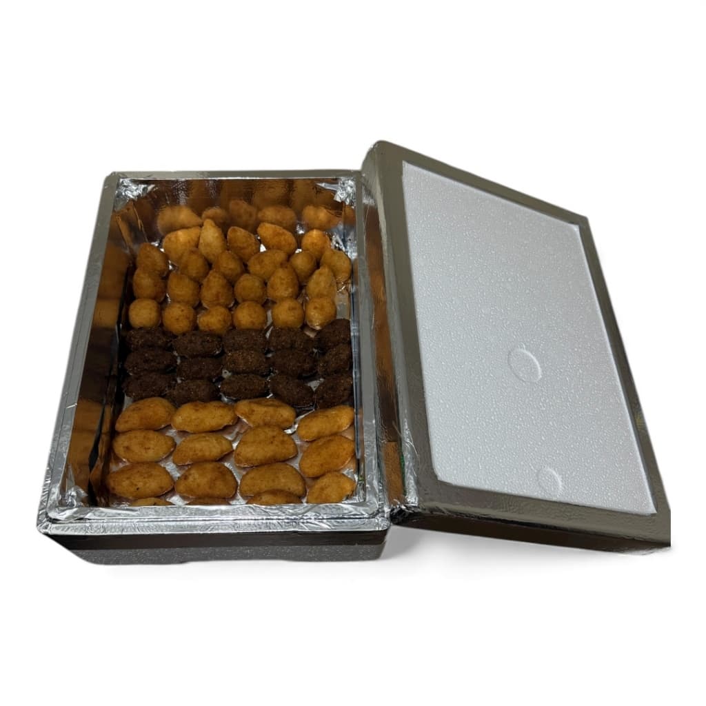 Caixa de isopor laminada de 8L para churrasco, salgados, peixes