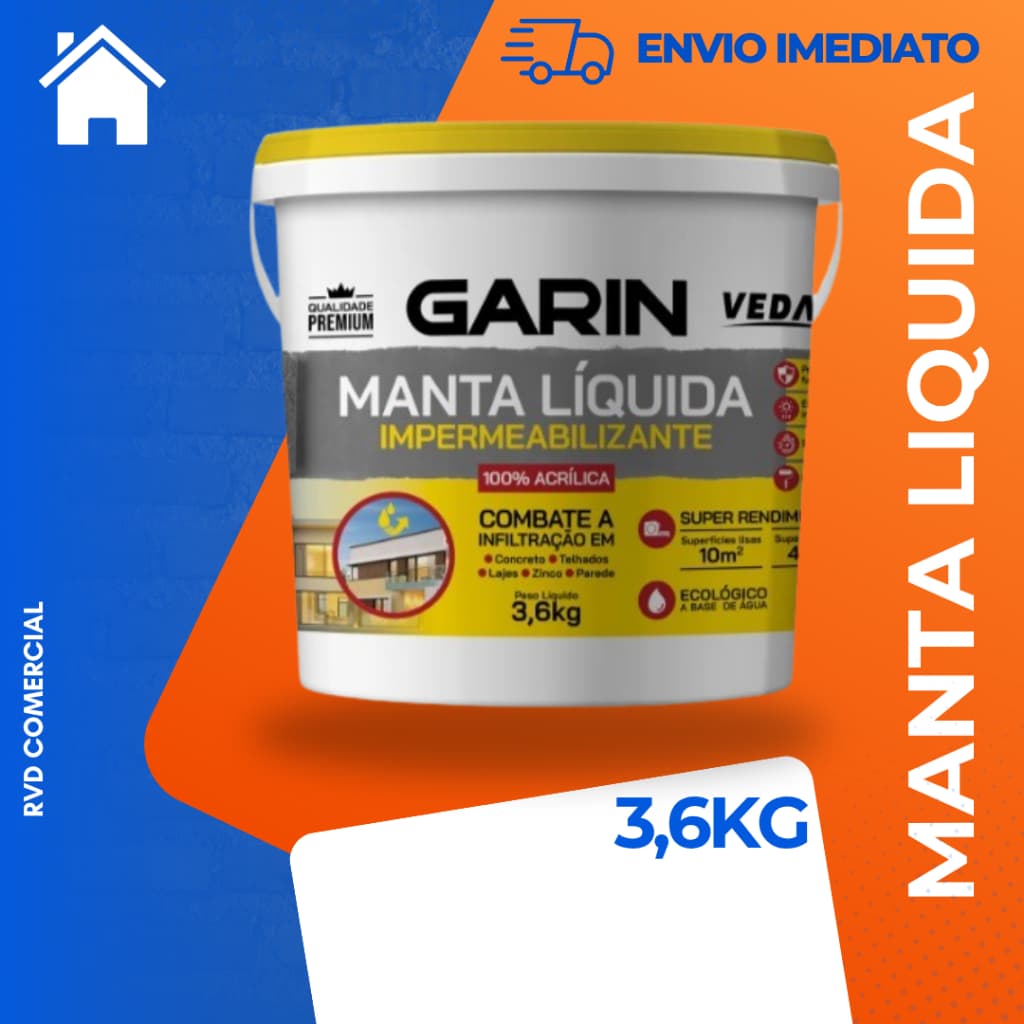 Manta liquida emborrachada Garin 3,6L (impermeabilizante)