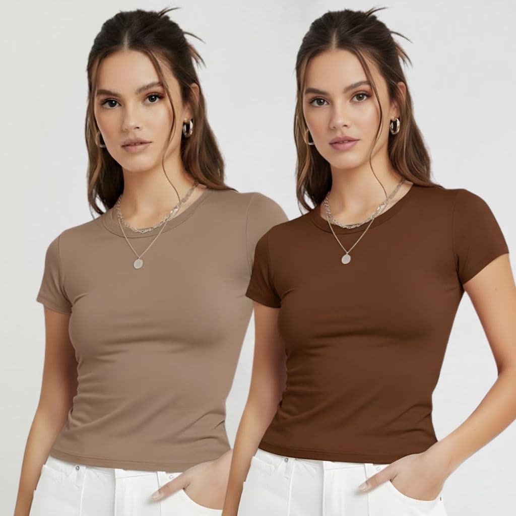 Blusa Baby Tee Manga Curta Baby Look Feminina Academia Suplex Microfibra Tendecia Blusinhas