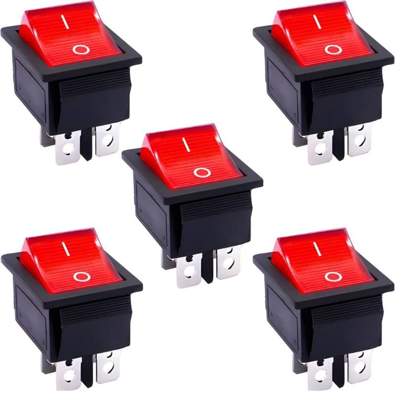 INTERRUPTOR CHAVE GANGORRA KCD4 ON/OFF  COM LED– 4 TERMINAIS