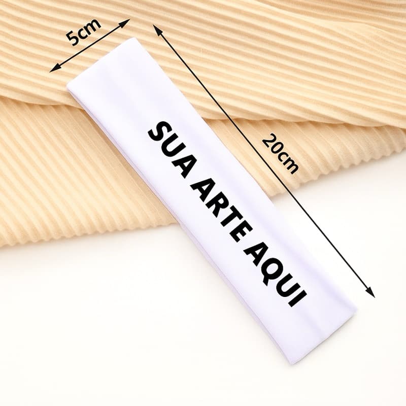 Faixa de Cabelo Personalizada – Estampa com a Arte que Você Quiser