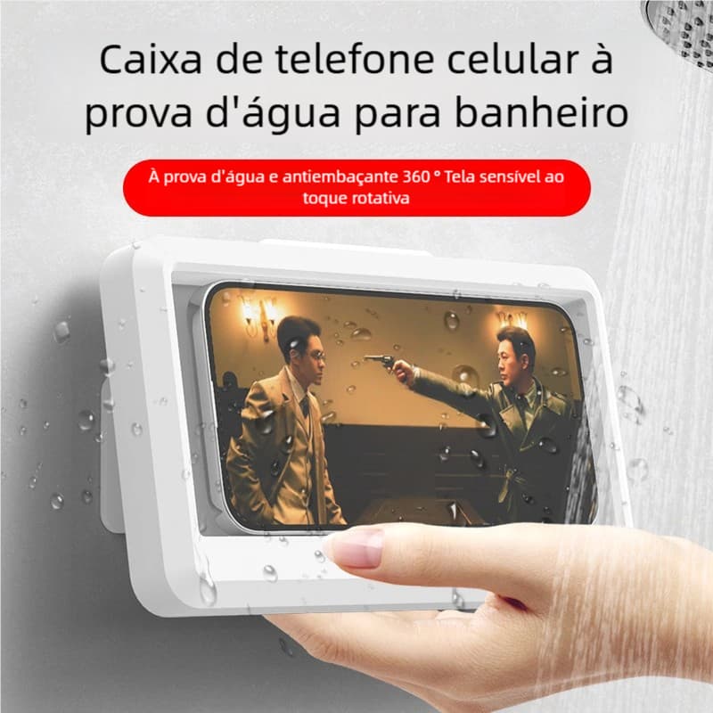 Suporte de Telefone para Chuveiro com Rotação 360°