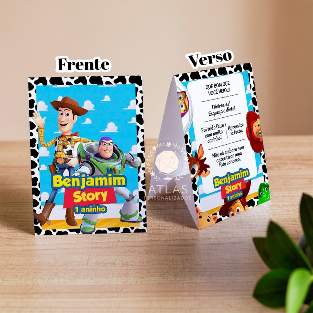 Kit Plaquinhas de agradecimento - Centro de mesa (Toy Story)