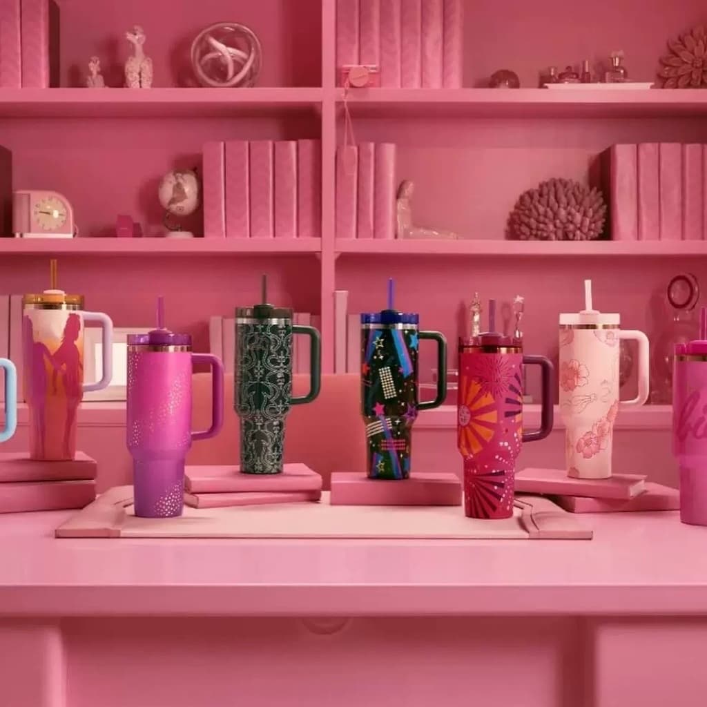 Belifou Garrafa Térmica Copo Bar--bie 1200ml Inox Com Tampa e Canudo Personalizado Modelo