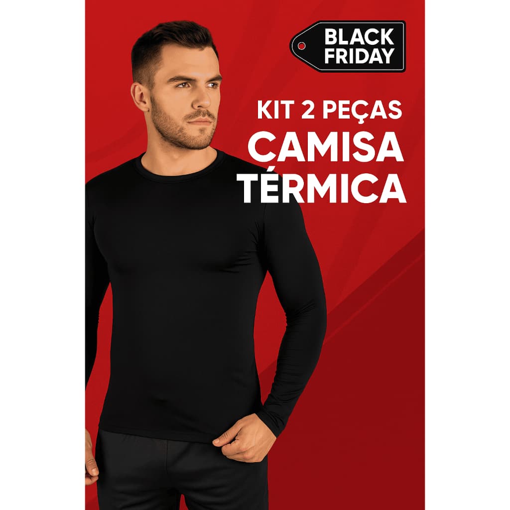Blusa Térmica Poliéster Segunda Pele, Elastano, Seca Rápido Para Pesca, Academia Ou Treino Unissex