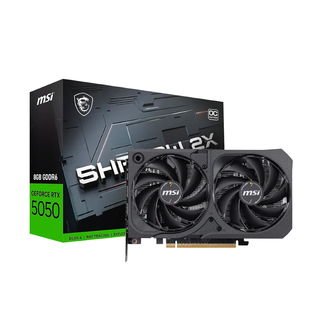 Placa de Vídeo MSI Shadow 2X OC 8GB GeForce RTX5050 GDDR6 - 912-V538-018