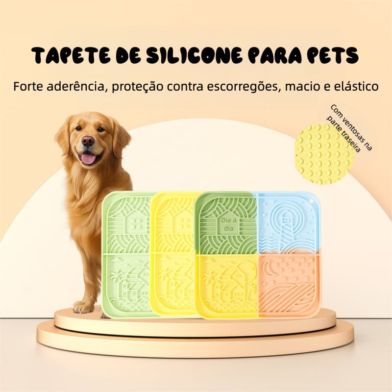 Silicone comida lenta com ventosa placemat placemat tigela do cão Pet impermeável antiderrapante anti-asfixia placemat