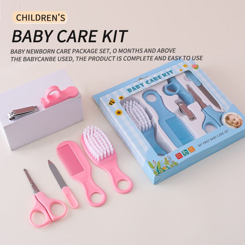 Kit De Cuidados E Higiene Bebe Recém Nascido Criança 6 Peças