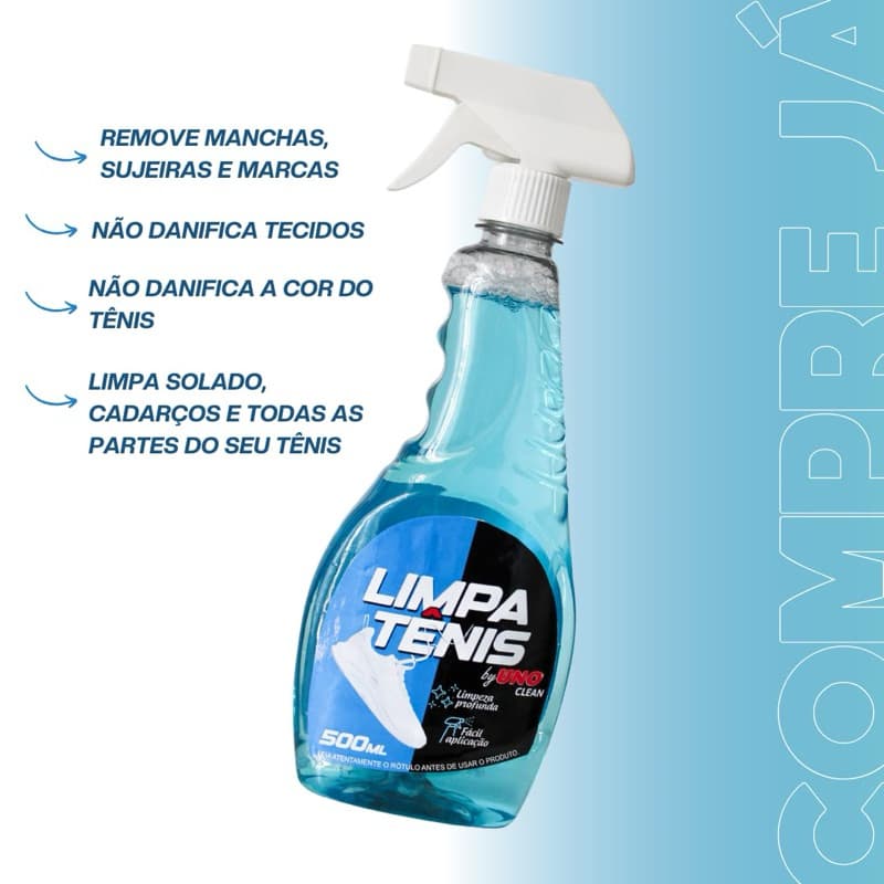 Limpa Tênis Sapatos Chinelos Sandalhas 500ml