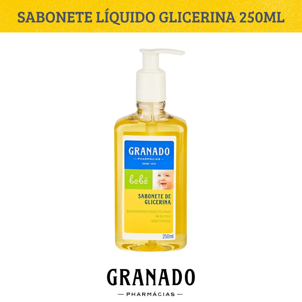 Sabonete Líquido Granado Bebê Glicerina Tradicional 250ml