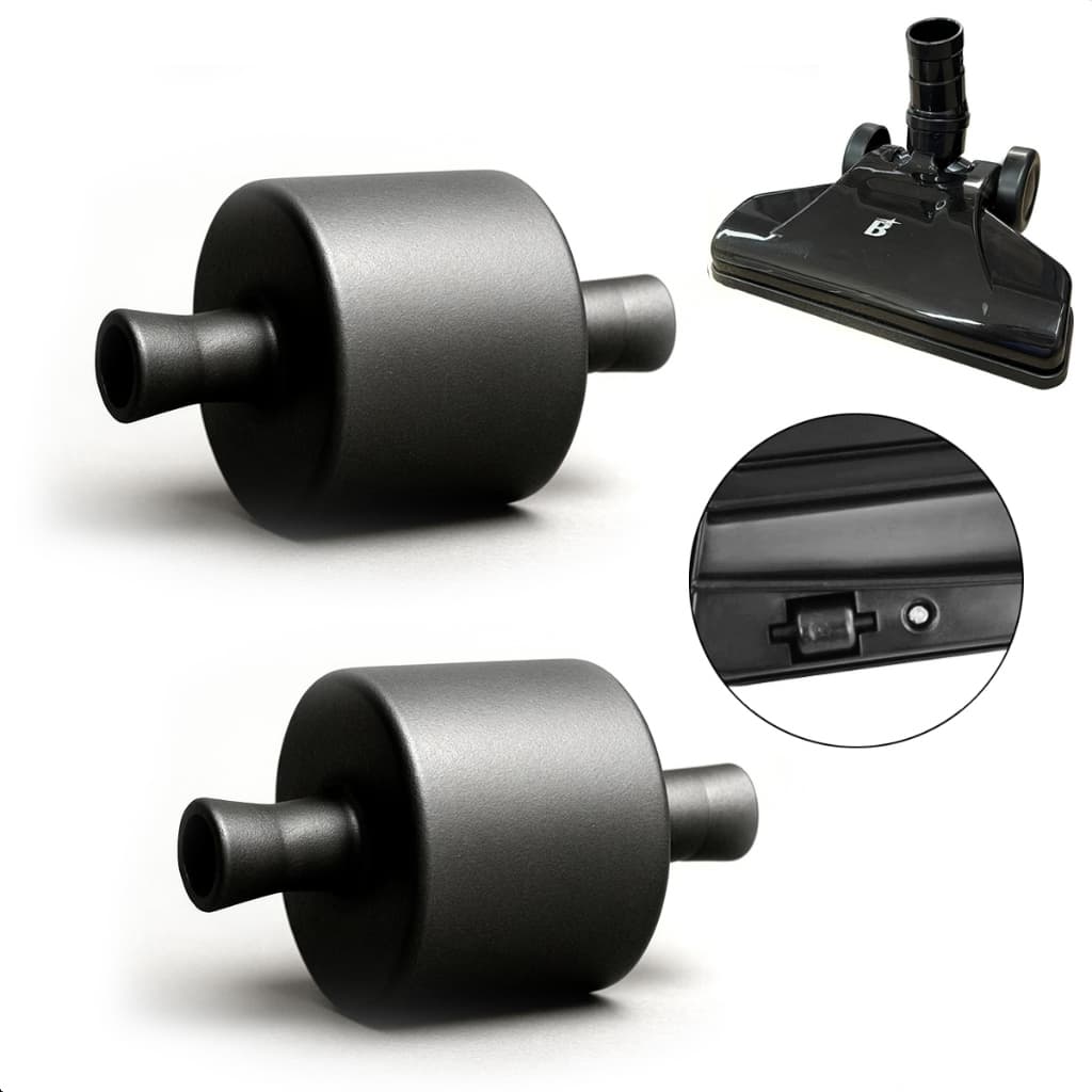 Par 2 Rodinha Roda Menor Frente Bocal Aspirador de Pó Compatível Britania Bas1295p