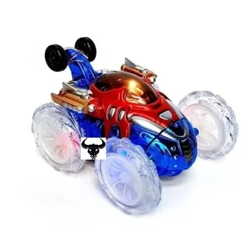 Carrinho Controle Remoto Maluco Gira 360º Com Luz Led Brinquedo Interativo Carro