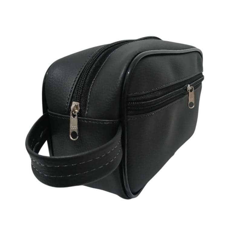 Necessaire bolsa organizadora  em couro sintético espaçosa ideal para viagem