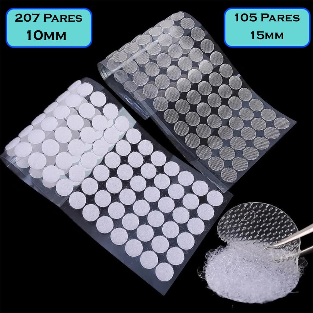 Rolo Velcro Adesivo Dupla Face Redondo Forte Autocolante Macho E Fêmea Fecho De Contato Carrapicho