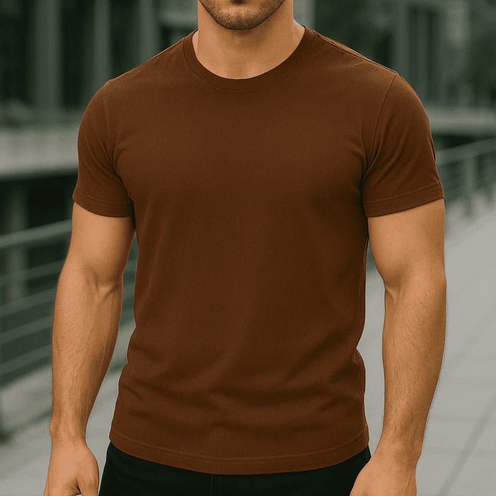 Camisa Masculina Básica Lisa Street Wear Camiseta 100% Algodão