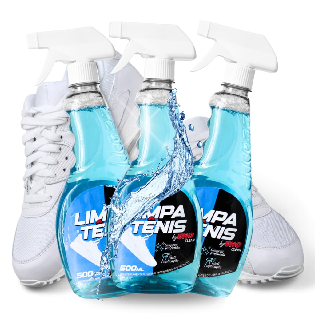 Provita Spray Limpa Tênis Branco e Colorido 500ml Remove Manchas Solado e Cadarços UNO Clean