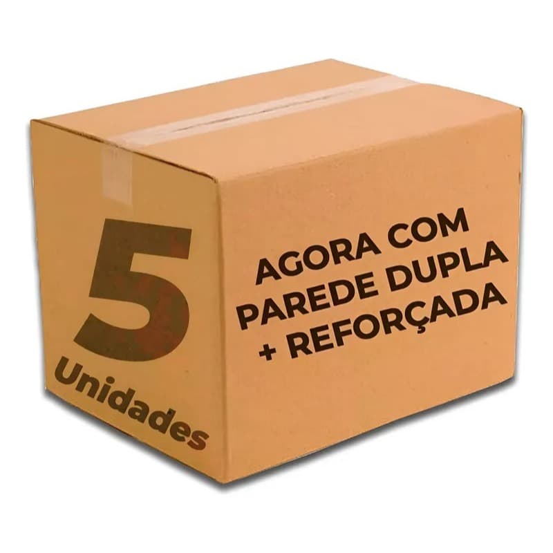05 Caixas Papelão Mudança Embalagem 60x40x40 Grande