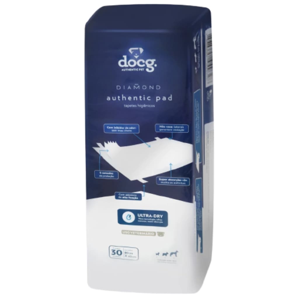 Tapete Higiénico DOC G  80×60 cm 30 Unidades Premium