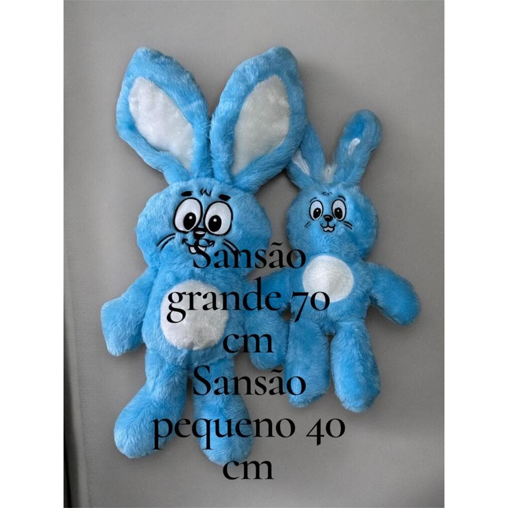 Promoçâo coelho Sansão de pelúcia de 40 ou 70 cm