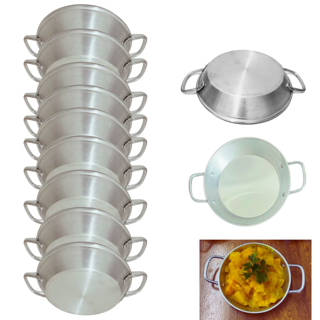 Kit Frigideira Pergaminho Em Alumínio 500ml com 12 Unidades