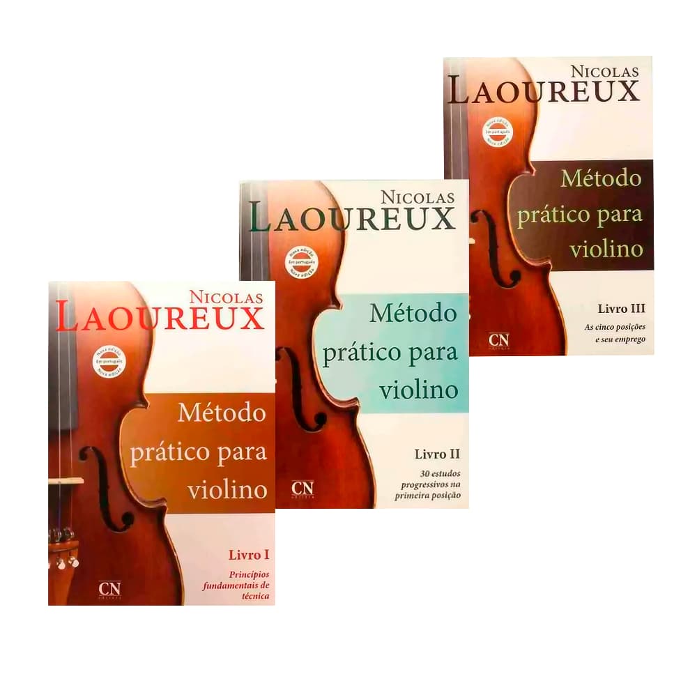Método para Violino Vol 1 ,2 E 3 Nicolas Laoureux Encadernado