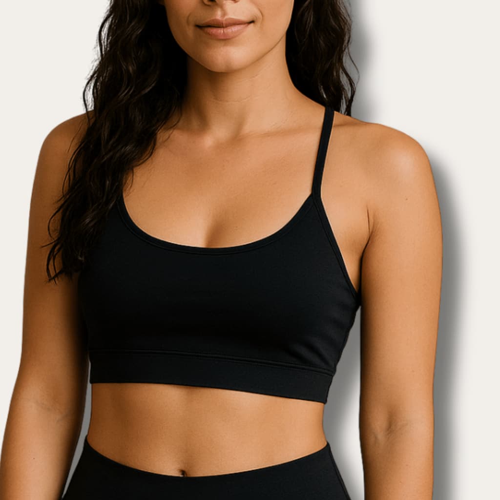 Top Academia Feminino com Bojo Removível Suplex Alça Fina Top Fitness Alcinha