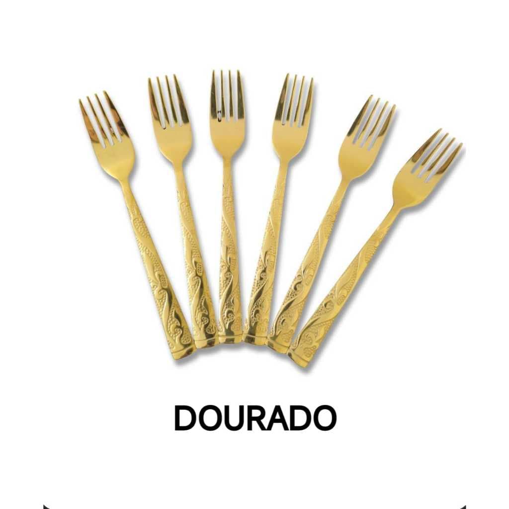 Garfo Sobremesa Bolo Torta Açai Doceria Confeitaria  cozinha Talher  Restaurante Talher para Doces Aço inoxidável