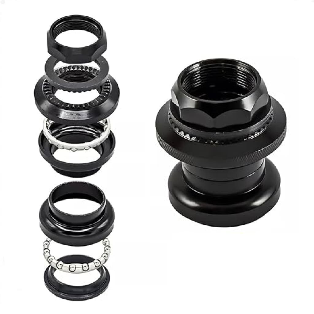 Caixa Direção Stander 22.2mm 8 peças Garfo Para Quadro Ferro Preto