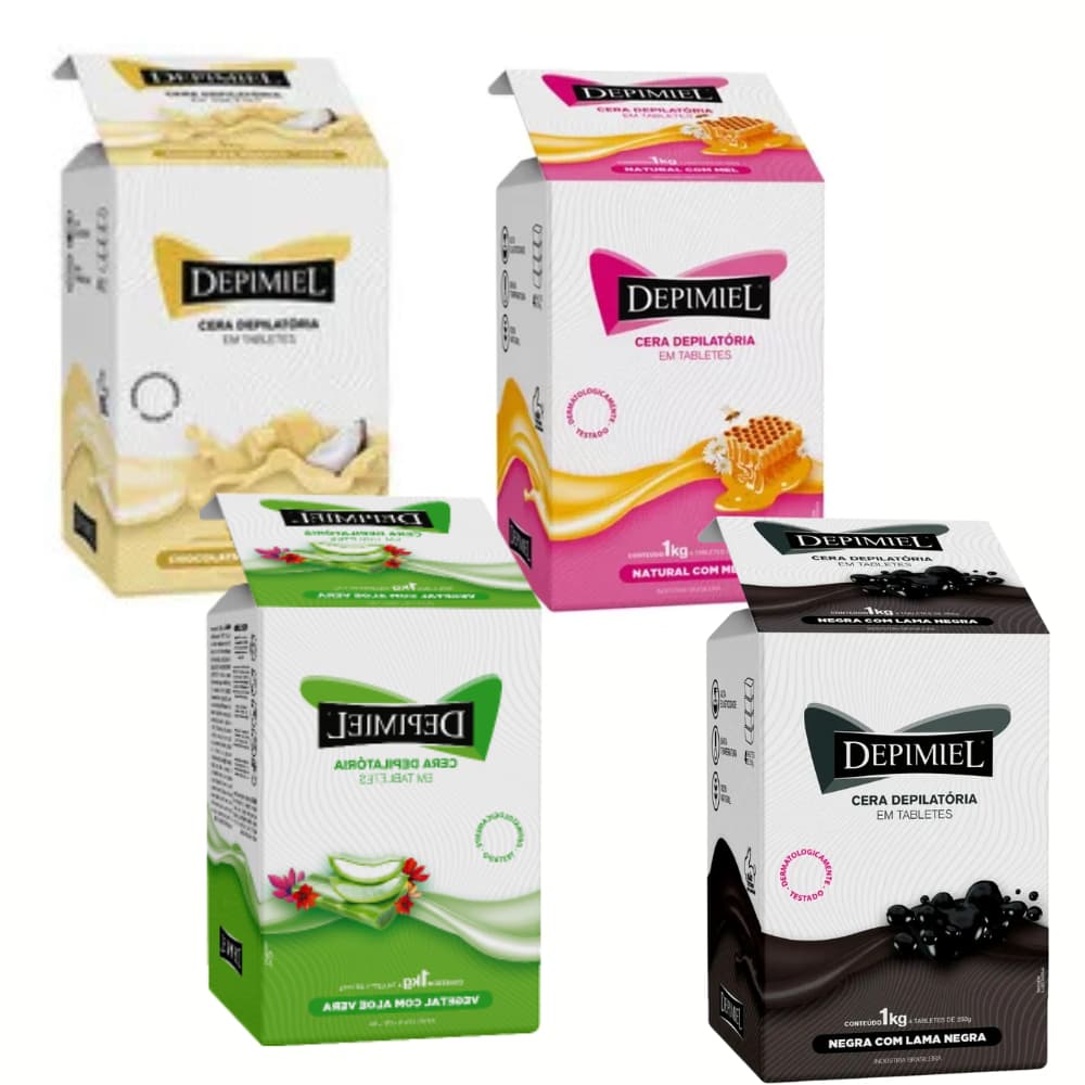 Cera Depilatória Depimiel 1kg (Escolha fragrância)