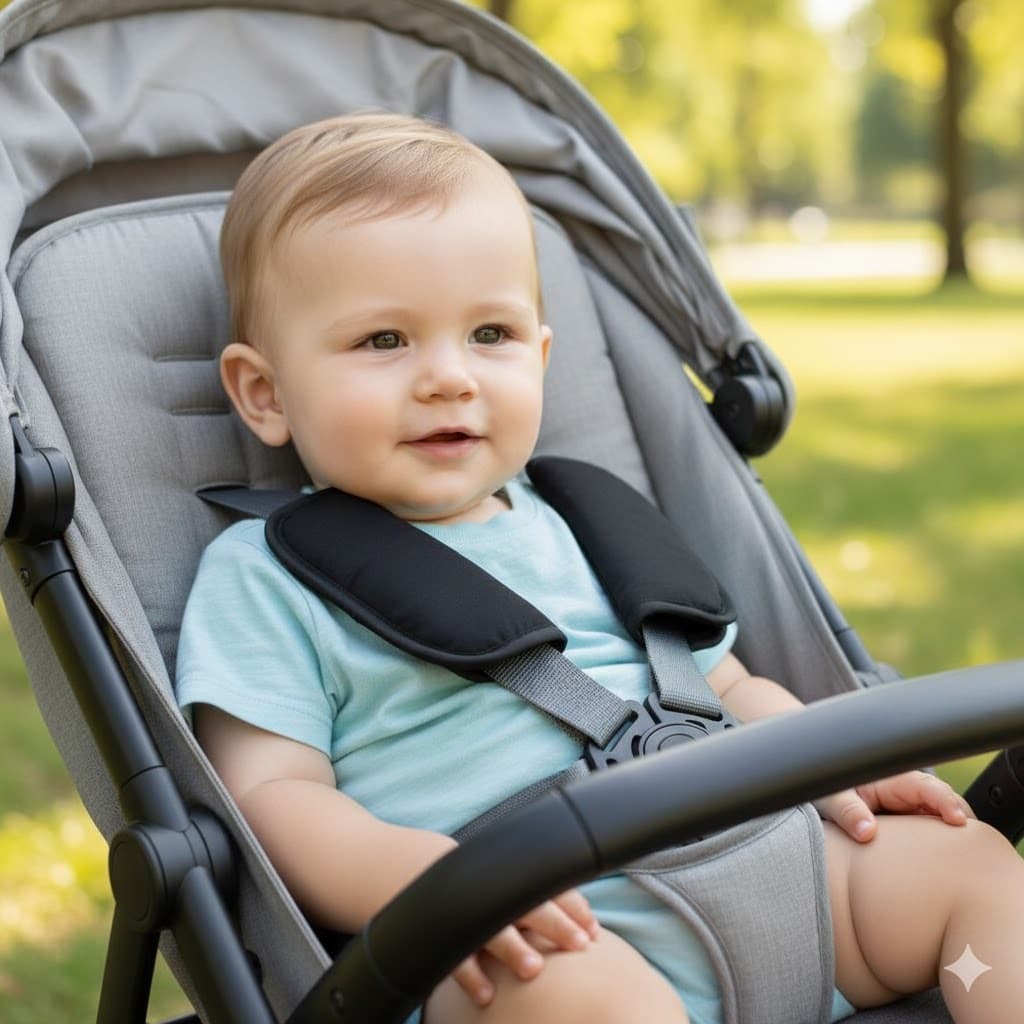 kit  com 2 Protetores de Cinto  para Carrinho e Bebê Conforto.