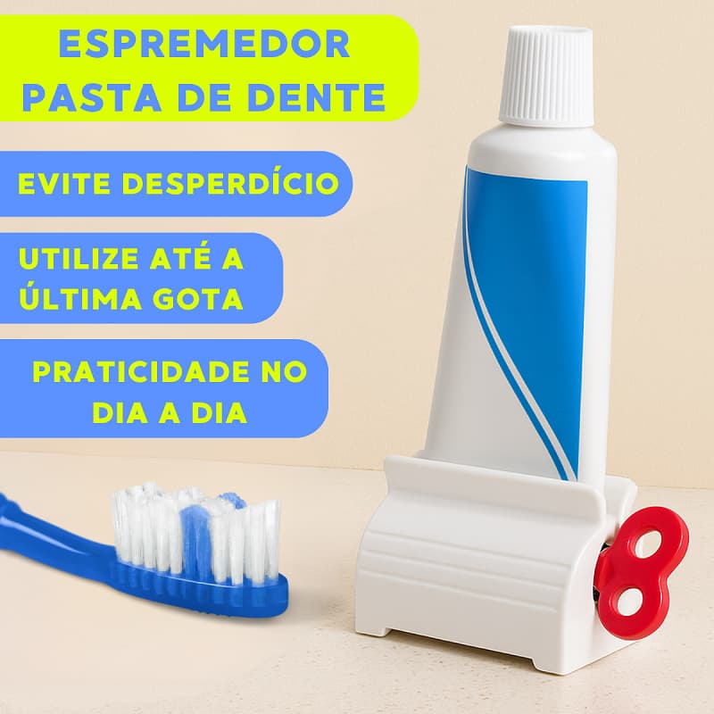 Kit 1/2/3/4/5/6/7/8 Espremedor de Pasta de Dente Giratório Evita Desperdício, Fácil de Usar e Econômico