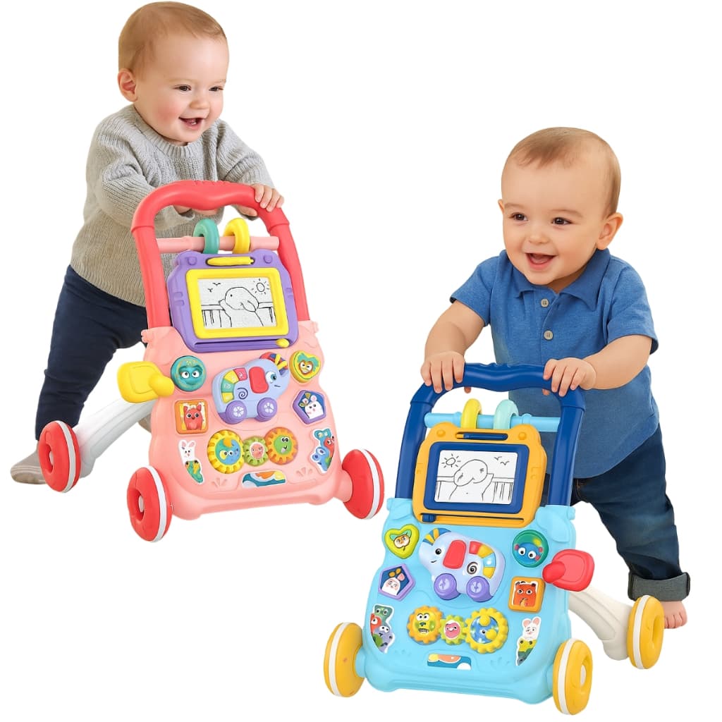 Andador Infantil De Empurrar Bebê Educativo Musical Didático Multiatividades