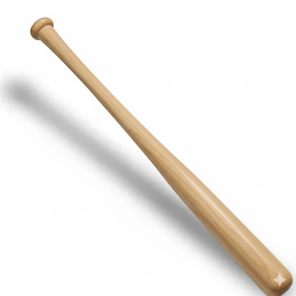 Taco  Baseball Decorativo Madeira Maciça Bets Bastão 65cm