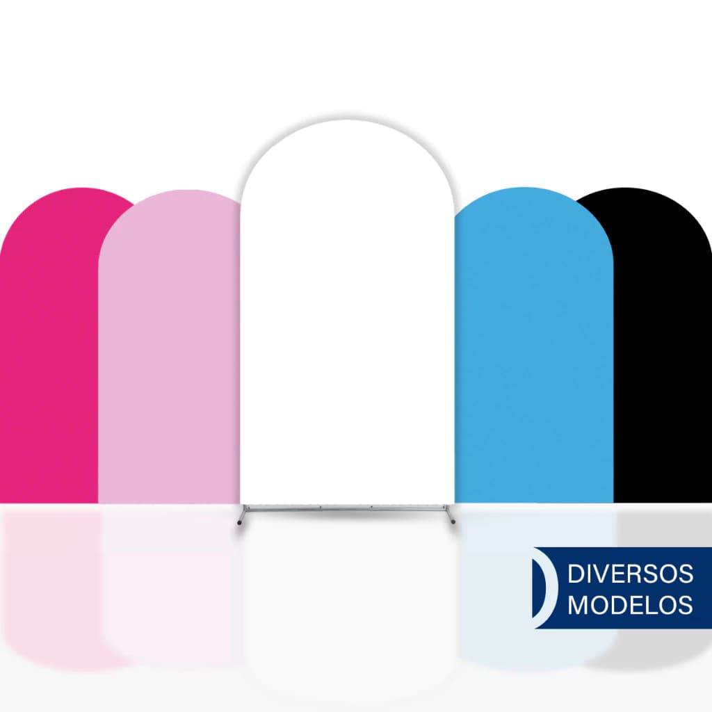 Painel Romano Capa Lisa 1x2m em Tecido Elástico para Festa Aniversário Decoração Fácil de Vestir Diversas Cores