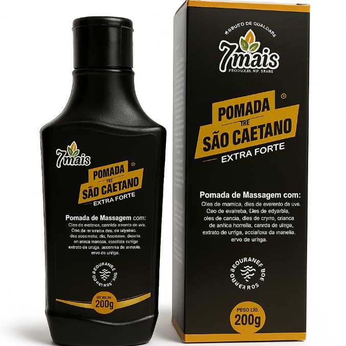 Pomada de São Caetano Extra Forte 200g Massagem Corporal
