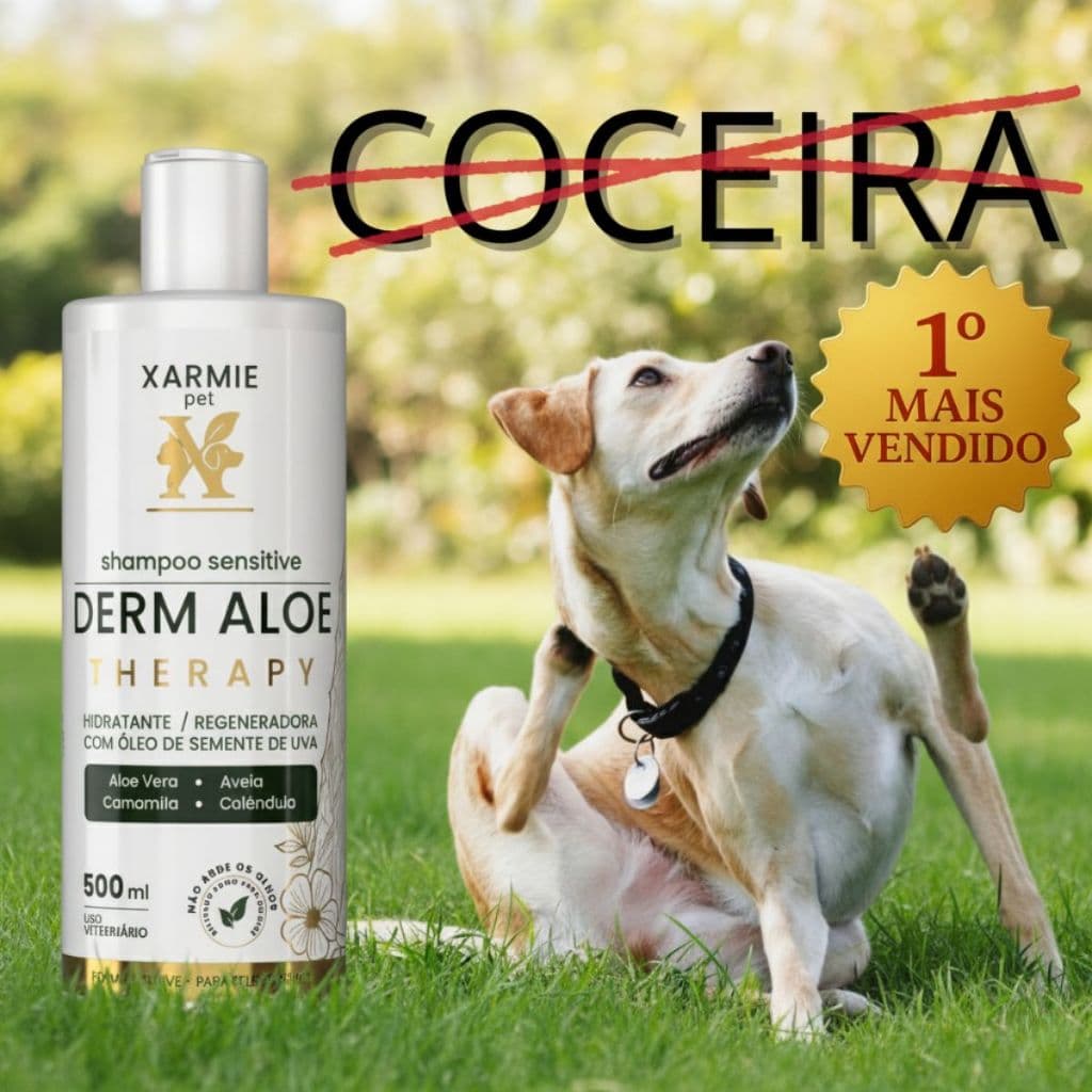 XARMIE Shampoo Dermatológico Para Pets – Ideal Para Coceira, Alergia e Dermatite Canina
