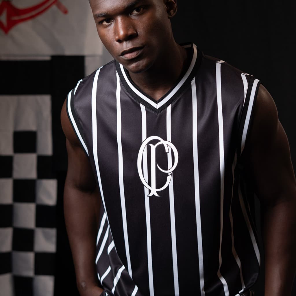 Regata Basquete Corinthians CP Preta Masculina Oficial