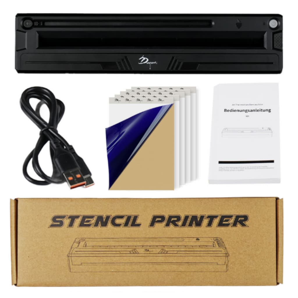 Impressora Térmica M8 Portátil para Decalque de Tatuagem – Conexão Bluetooth e USB