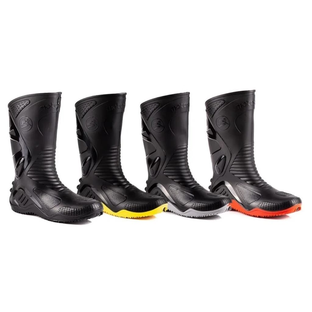 Bota Chuva Motosafe Motociclista Moto Motoboy Motoqueiro Impermeável