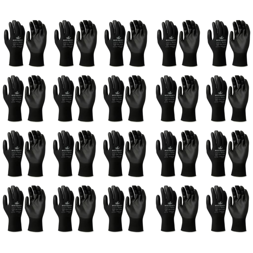Kit 20 Pares Luva Poliéster EPI Segurança Manutenção Geral