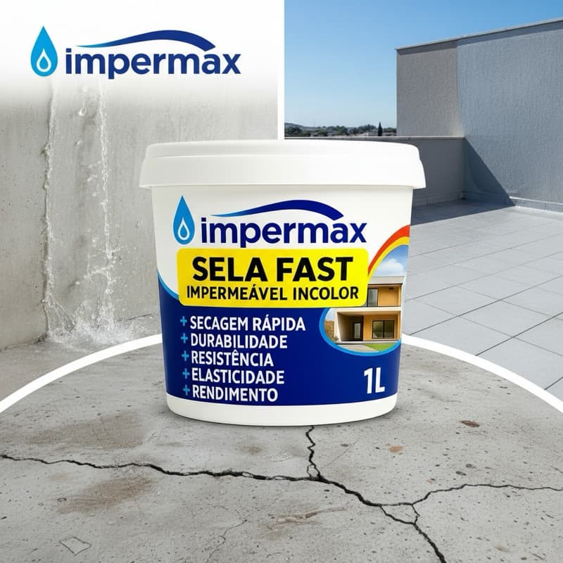 Impermeabilizante para infiltração Invisível Multiuso Fácil de aplicar - Box Pia Ralo Trinca Telha