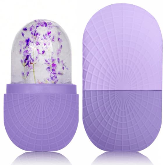 Rolo De Resfriamento Reutilizável De Bola De Gelo Facial De Silicone Para Aliviar O Inchaço-Sem Necessidade De Baterias