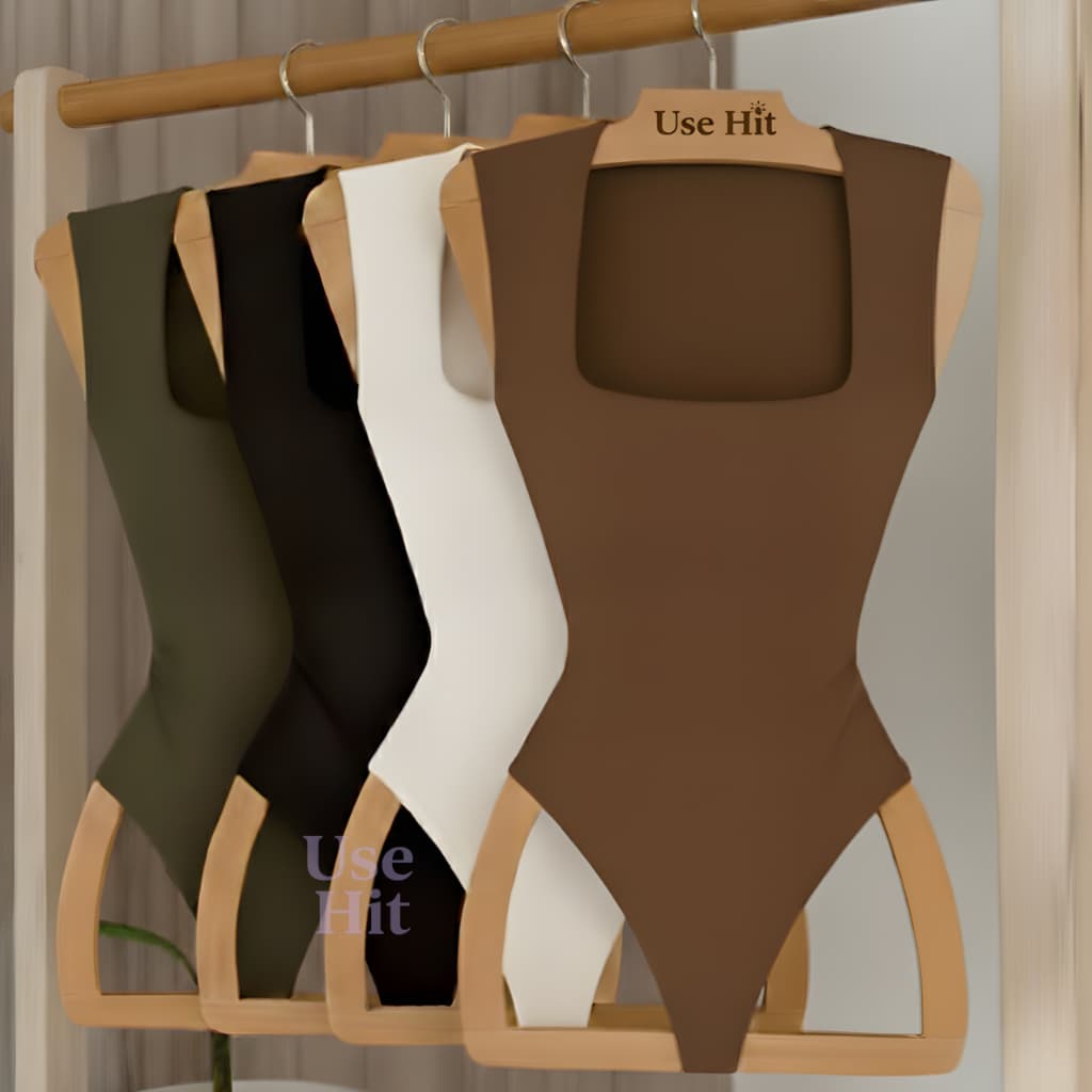 Body Quadrado Feminino Collant Suplex Regata Alça Larga Forro Duplo Verão