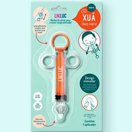 Xuá – Seringa Inteligente para Lavagem Nasal Infantil e Bebê | Likluc | Lava nariz