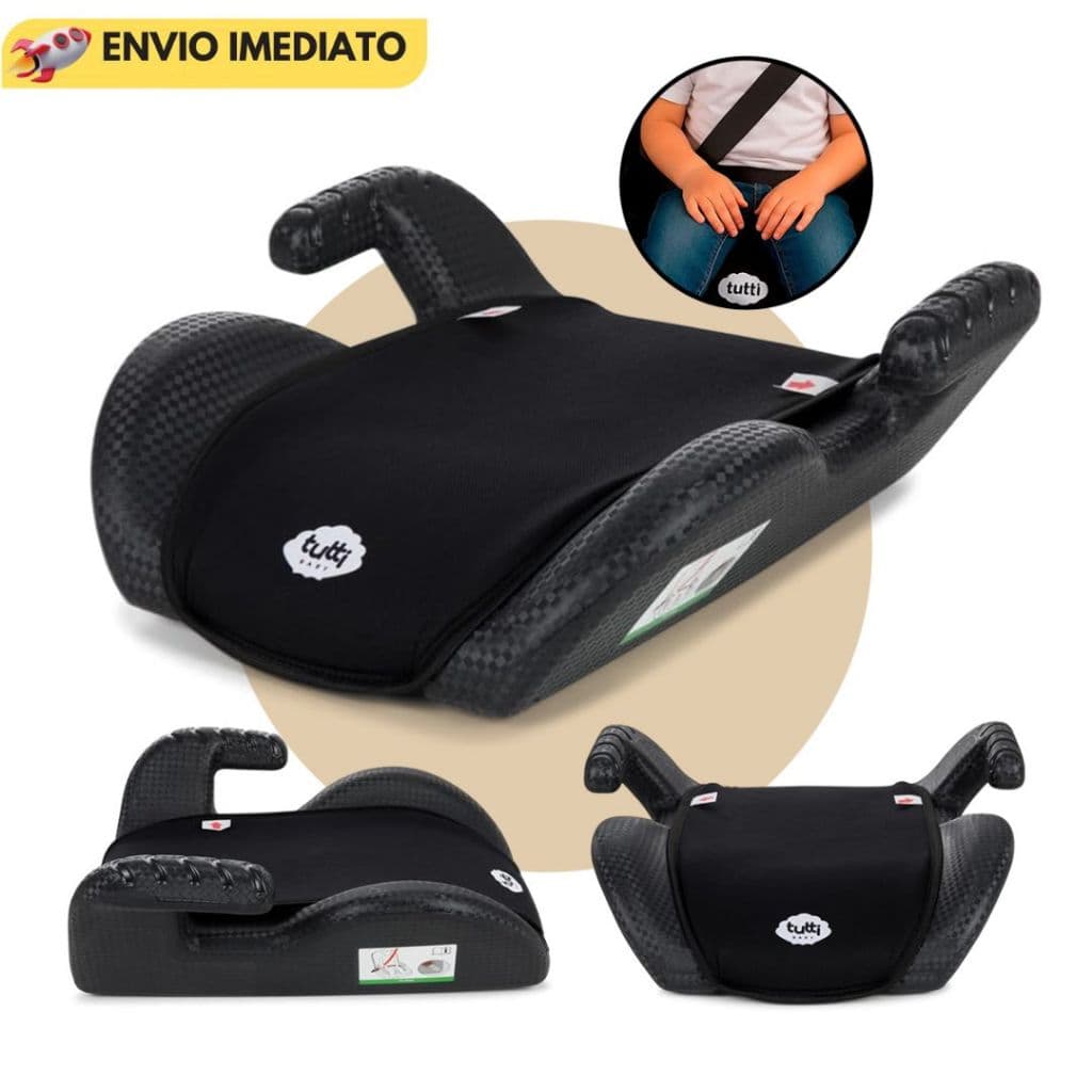 Assento De Carro Infantil Elevação Uppy Preto Tutti Baby Booster Auto Cadeirinha Portátil 15 A 36KG