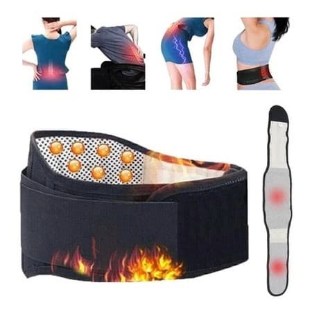 Cinta Lombar Ortopédica Magnética com Turmalina Autoaquecimento Terapia Ortopédica para Hérnia de Disco, Nervo Ciático