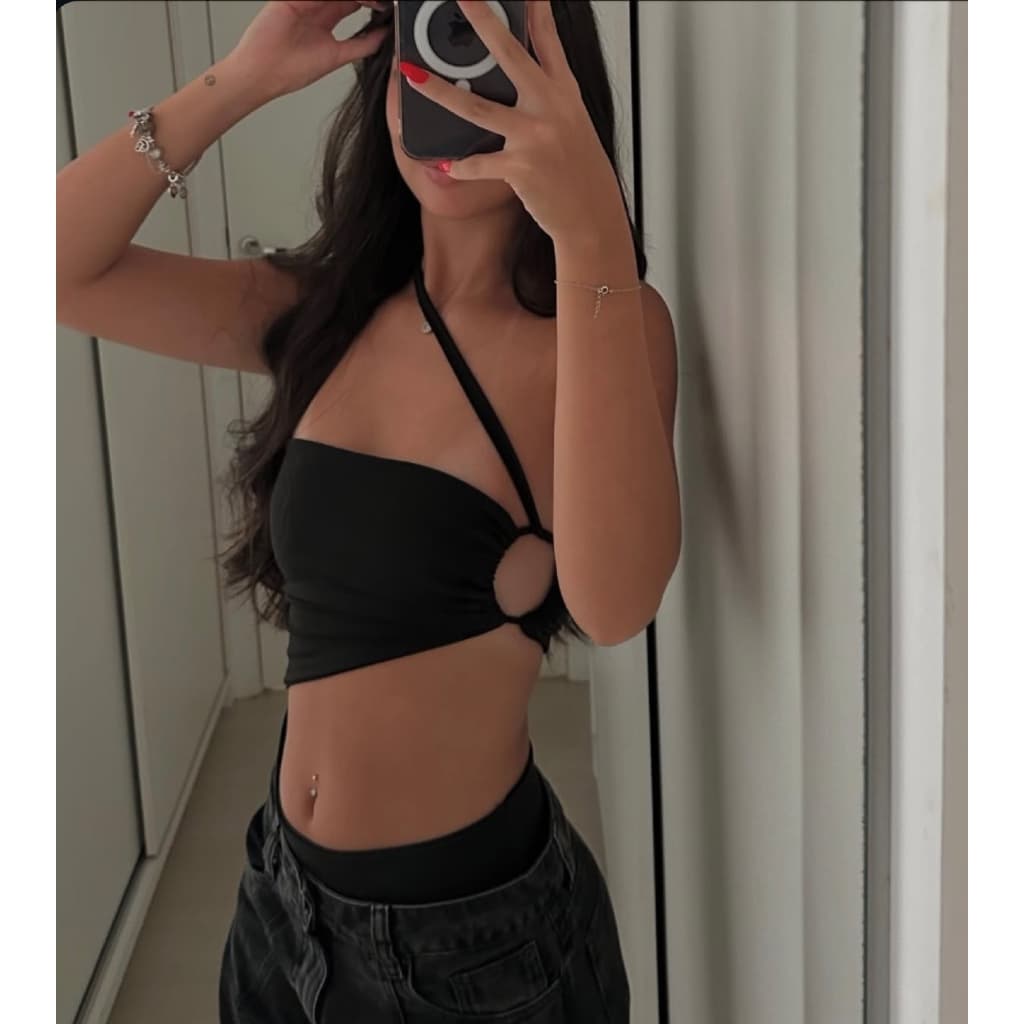 BODY COM ABERTURA  NA LATERAL COM TIRAS AJUSTÁVEIS, FORRADO, SEM BOJO (TECIDO SUPLEX)