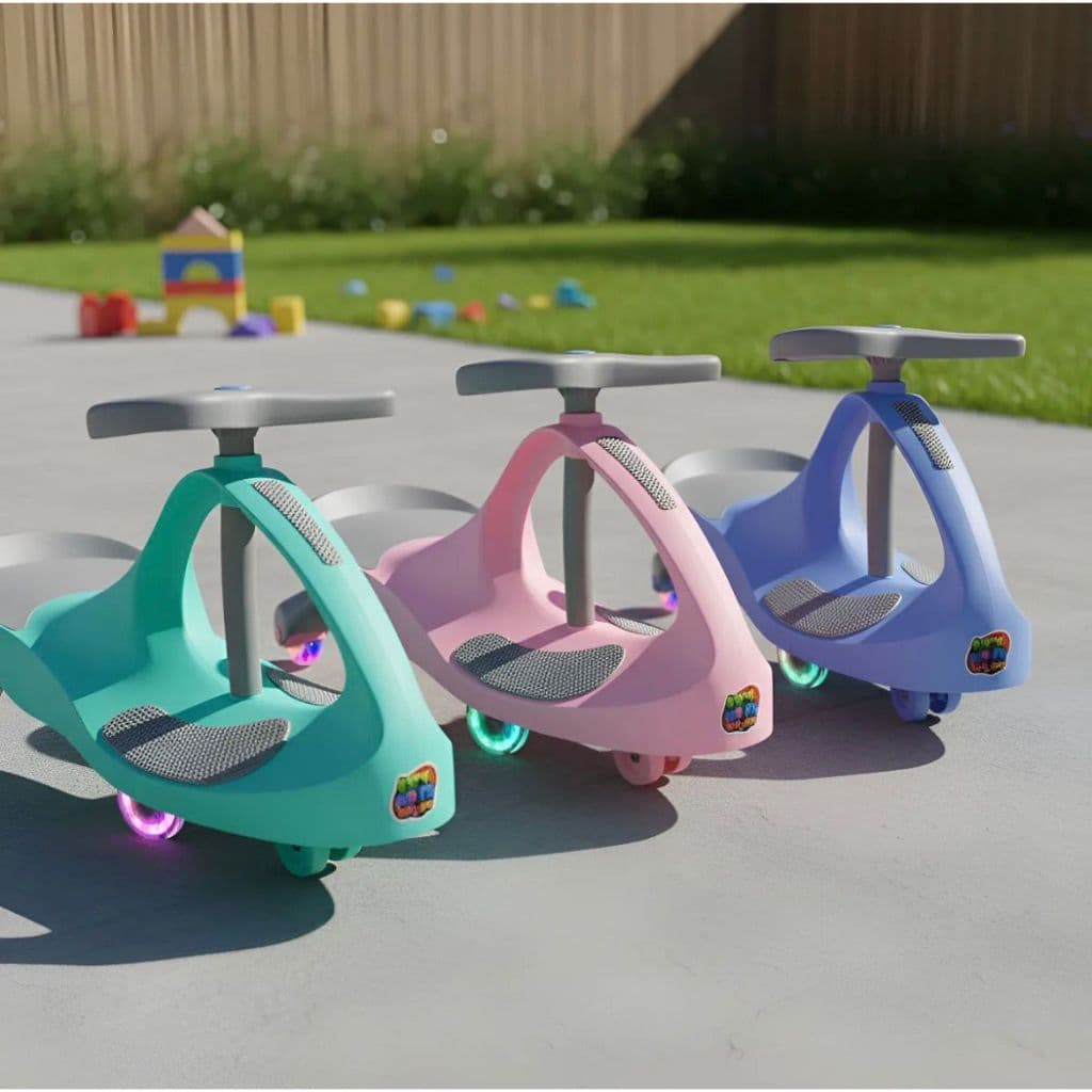 Carrinho Gira Gira Car Fenix Luz Nas Rodas buzina Galindo Toys Triciclo 100kg Infantil 360° Rolimã